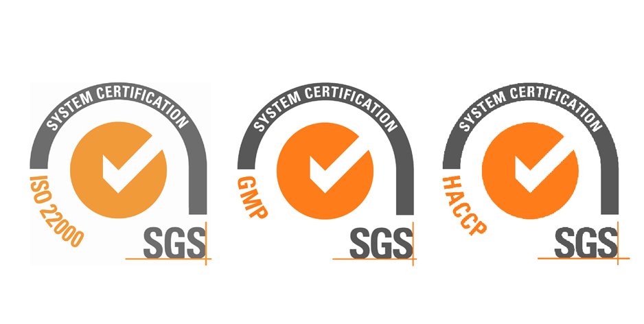 Сертификация по международным стандартам от компании SGS